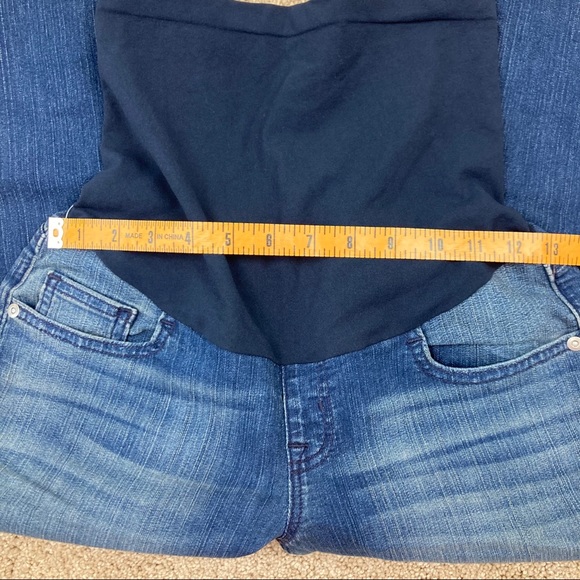 A Pea in the Pod Full Panel Cuffed Crop Jeans NWOT - Picture 8 of 14